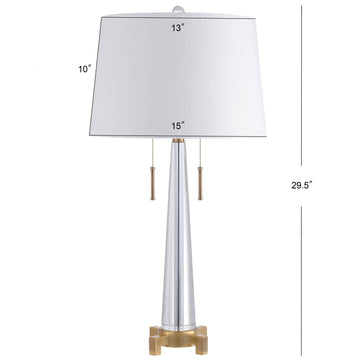 Zoe 29.5" Crystal LED Table Lamp - JONATHAN Y